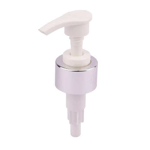 24mm White Silver Lotion Pump