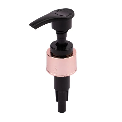 24mm Black Rose Gold Lotion Pump - UV Metalized