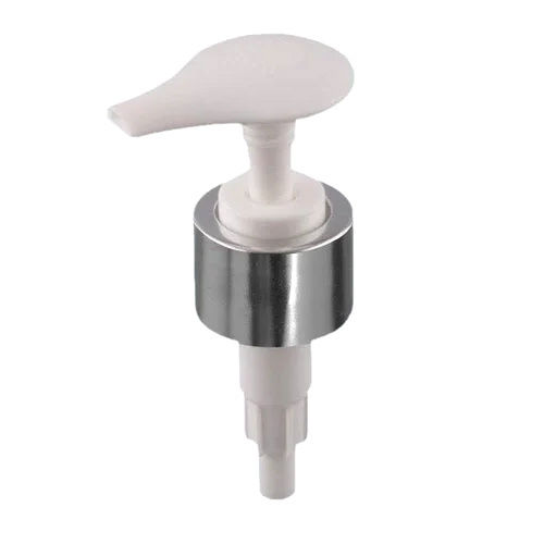 24mm White Silver Wide Lotion Pump