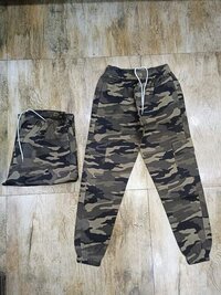 Cotton Woven Army Print Cargo Style - [size: L, M, S, Xs] | [gender: Male, Versatile Design, Ideal For Outdoor And Casual Wear]