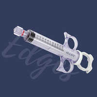 Coronary Control Syringe - Manual, Portable, White | Precise Contrast Distribution For Cardiac Imaging, Intuitive Design With Translucent Barrel