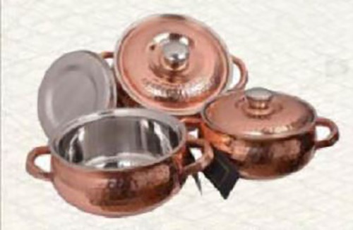 DOUBLE WALL COPPER CASSEROLE