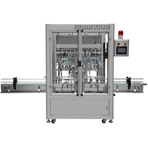 High Efficiency Automatic 8 Head Servo Driving Liquid Cream Piston Type Filling Machine