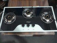 3BR Hob Elite Glass With Ms Frame Round Pan Support - ARTHUR 3704