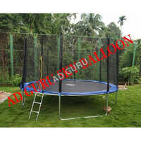 Round Jumping Trampoline For Kids - Color: Black