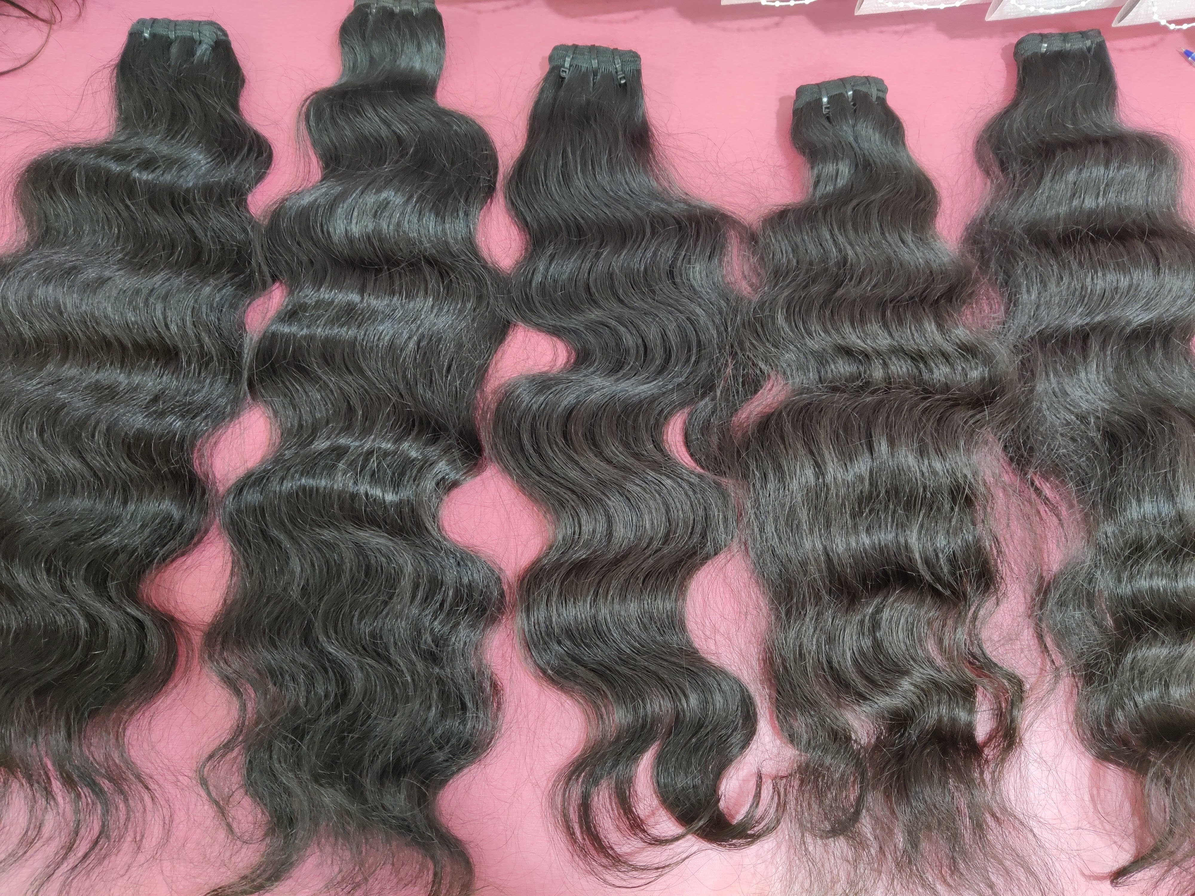 100 % Unprocessed Indian Virgin Body wavy Hair bundles