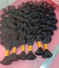 Natural raw Bulk Virgin Wavy Hair for braids