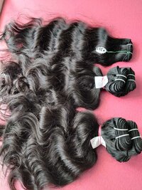 Natural Curly Machine Weft Hair extensions
