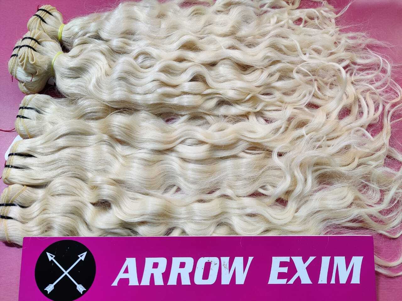 Blonde Machine Weft Hair extension bundles