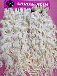 Blonde Machine Weft Hair extension bundles