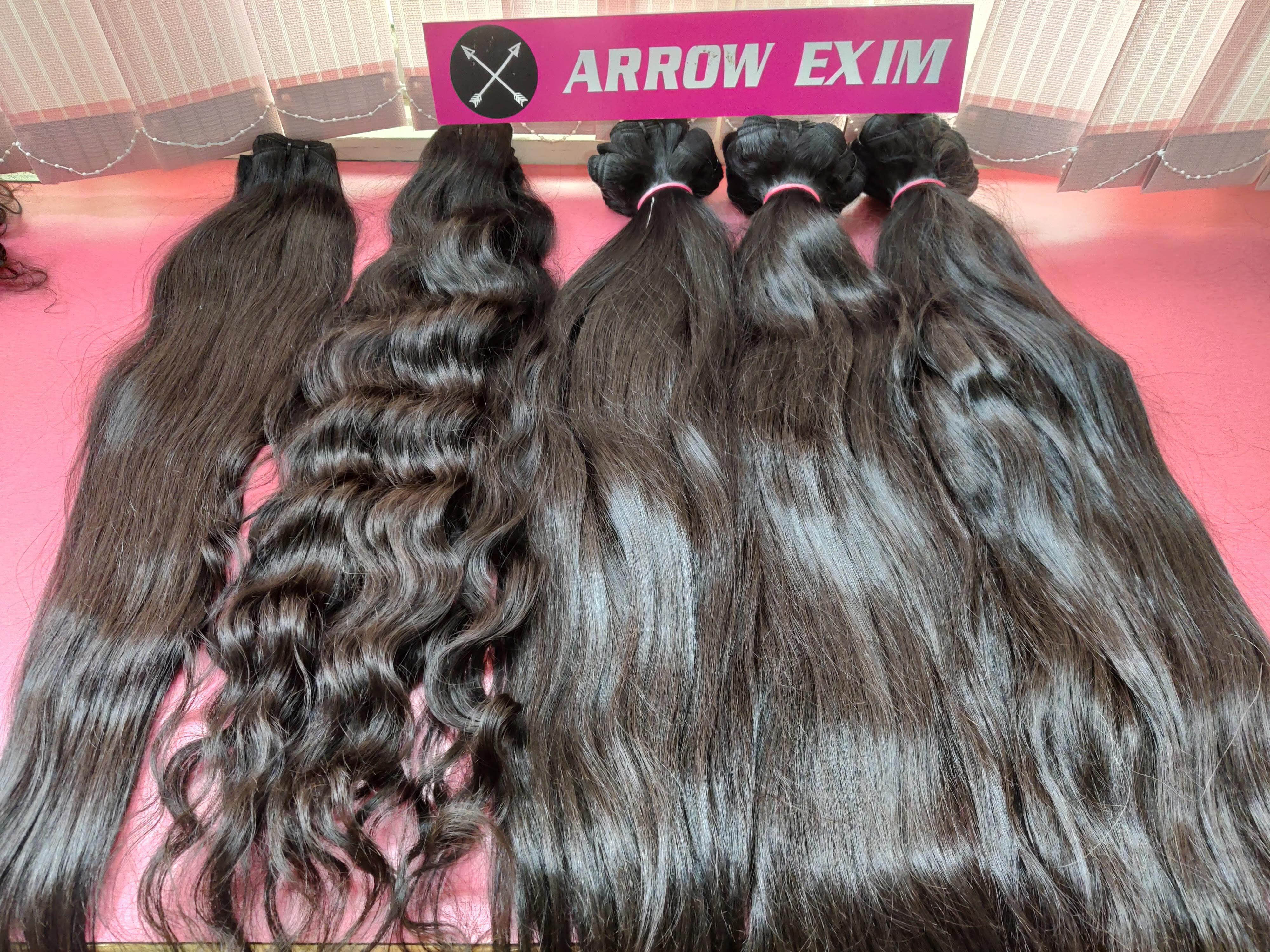 Unprocessed Natural Single donor Raw Human Hair extensions