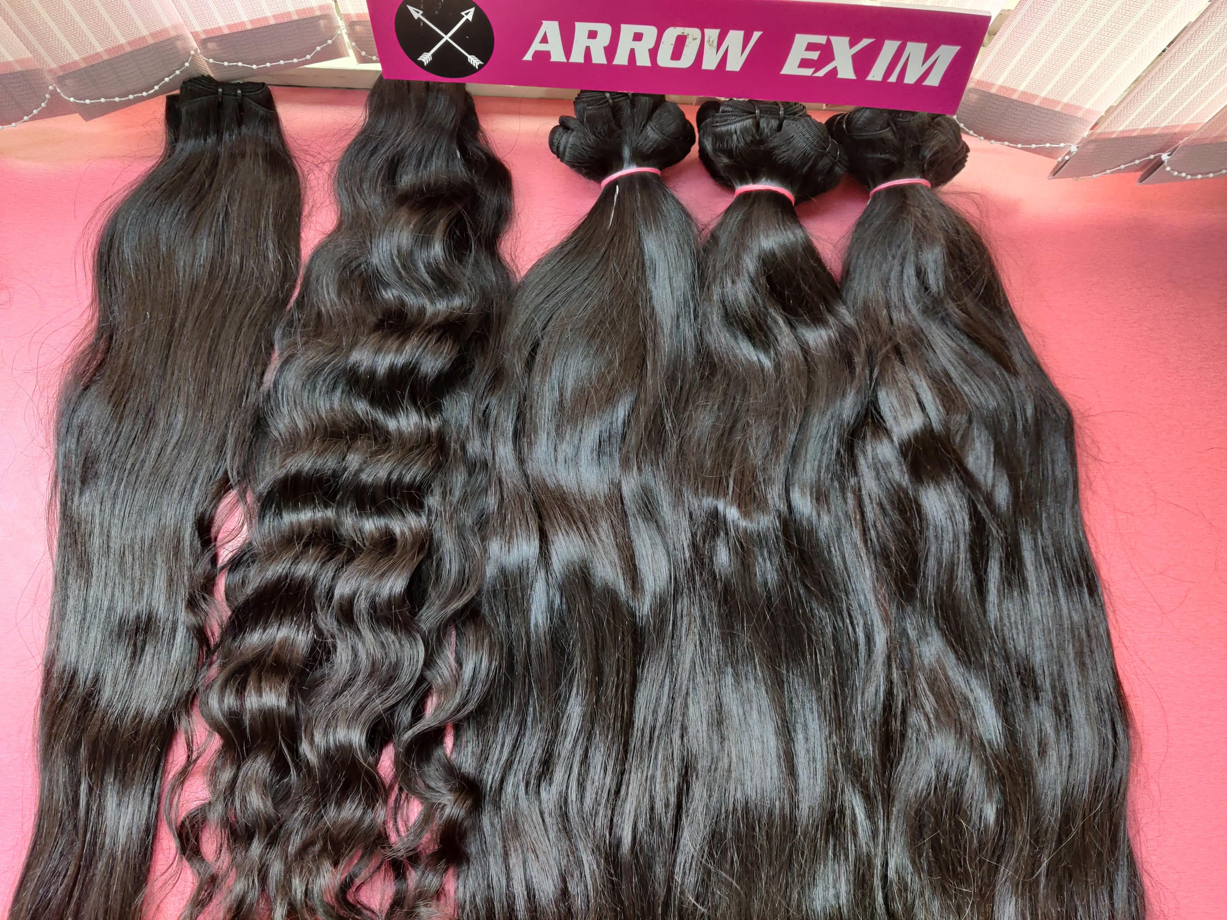 Unprocessed Natural Single donor Raw Human Hair extensions