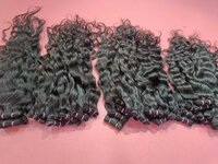 Natural Colour Black Brown Raw Indian Curly Hair