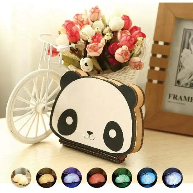 PIGLET SHAPE BOOK LAMP ANIMAL LED BOOK LAMP CHRISTMAS GIFT LIGHT RGB COLORS CUSTOM GIFT BOOK LAMP (6643)