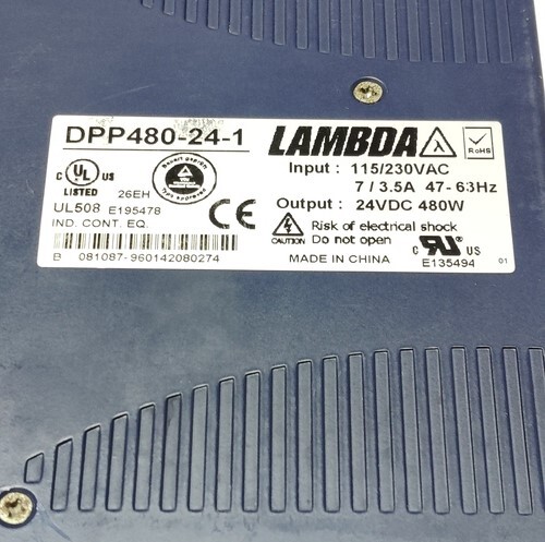LAMBDA DPP480-24-1 AC-DC POWER SUPPLY