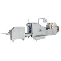 Industrial Paper Bag Making Machine - Stainless Steel, Semi-Automatic with Frequency Speed Control | High-Quality Production of 5 kg Capacity Bags