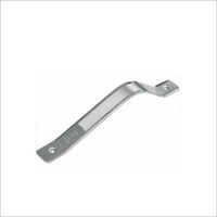 Sleek Handle - Stainless Steel, Round Rose Design, Silver Finish | Elegant Curved Lines For Comfort And Visual Appeal, Suitable For All Applications