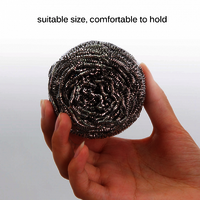 Round Shape Stainless Steel Ball Scrubber (Pack of 12)