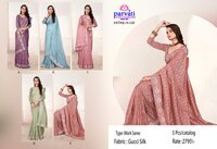 Ethnic Gucci Silk New Design Fancy Work Saree