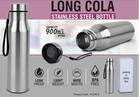 Stainless Steel Bottle Long Cola - 1000ml | Insulated Design, Versatile For Cold And Hot Beverages, Includes Straw For Easy Drinking