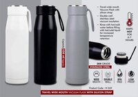 Ss Travel Water Flask Water Bottle - Stainless Steel, 750 Ml, Insulated Design, Includes Cold Drink Mug With Straw, Easy Clean & Durable