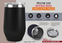 Double Wall Vacuum Mug - Stainless Steel, 1 Liter Capacity | Insulated Design For Hot & Cold Beverages, Wide Mouth For Easy Cleaning