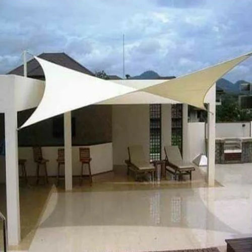 White Kite Shape Tensile Structure