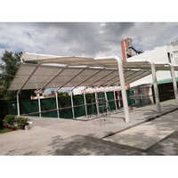 Swimming Pool Tensile Structure - Steel, Custom Dimension (l*w*h), White Color | Long Life, Multiple Wall Panel Thickness Options For Hotels & Restaurants