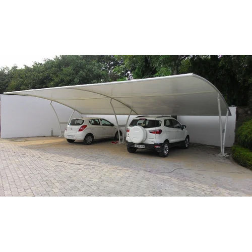 Powder Coated Mild Steel Car Parking Shed