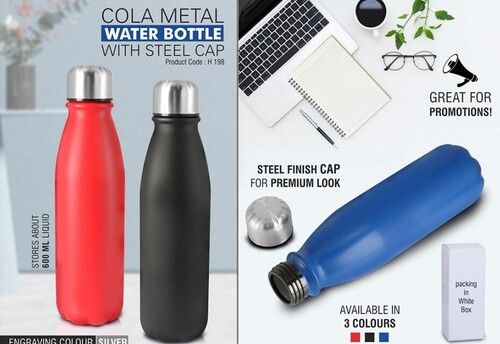 METAL WATER BOTTLE WITH STEEL