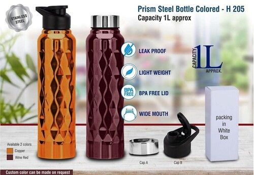 STAINLESS STEEL PRISM WATER BOTTLE