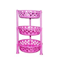 ROUND MULTIPURPOSE PLASTIC STORAGE RACK ORGANISER (2507)