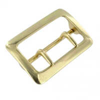 Purse Loop Buckle - Brass Material, Rectangular Shape, Golden Color | Unisex Design, Easy Installation, Stylish Accessory for Any Bag