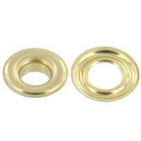 Golden Grommets Eyelet - Brass Metal, 6 to 30 mm Size, Golden Color | Round Shape, Durable Design, Easy to Install, Versatile Usage