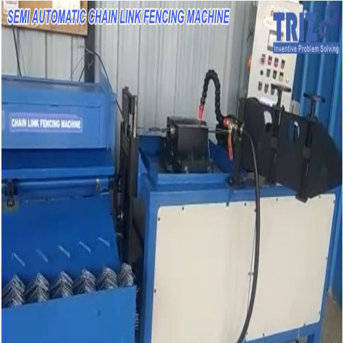 Semi Automatic Chain Link Fencing Machine Auto Cut