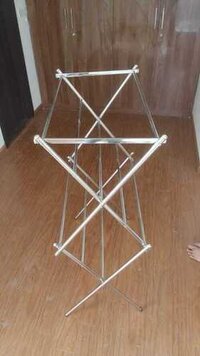 X Model Cloth Drying Foldable Stands In Chiththode Coimbatore - Color: Silver