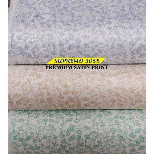 Supremo 50 50 Premium Satin Shirting Printed Fabric - Attributes: Light In Weight