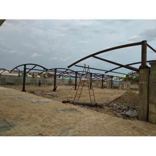 Mild Steel Car Parking Tensile Structure