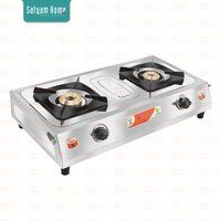 2 Burner Bf 1.4Kgs Ms Pan Support Brass Top - SUPREME 2002