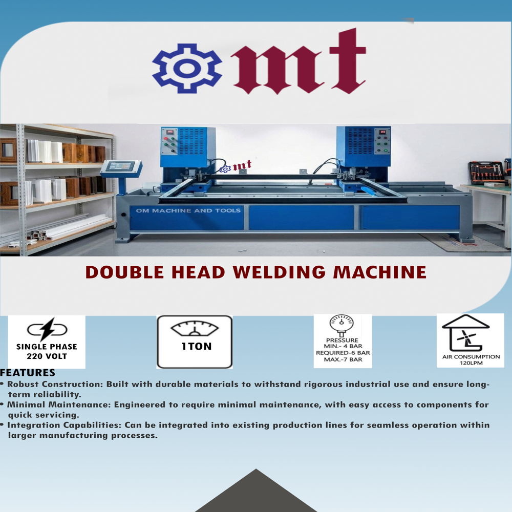 Double Head Seamless Upvc Welding Machine - Efficiency: High