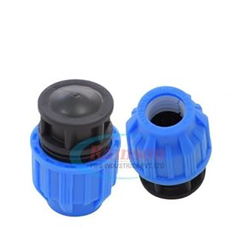 Black & Blue Compression Fittings End Cap