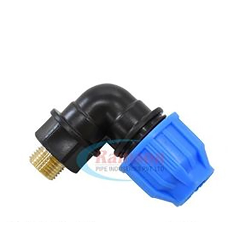 Black & Blue Mta Brass Elbow