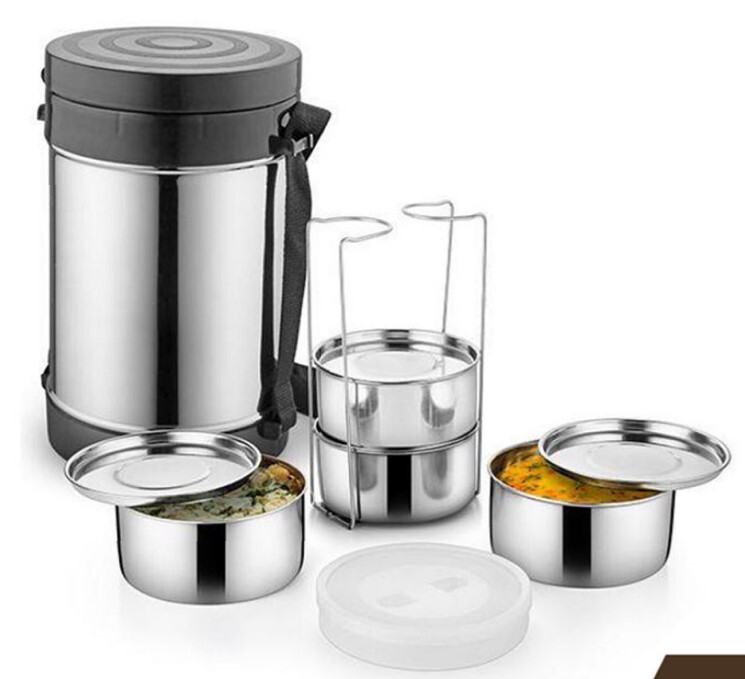 STAINLESS STEEL PYRAMID LUNCH BOX