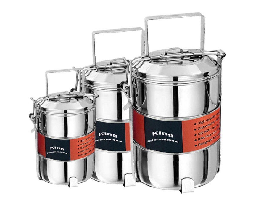 STAINLESS STEEL PYRAMID LUNCH BOX