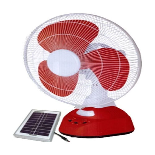 White Solar Dc Table Fan