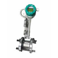 Vortex Air Flow Meter - Stainless Steel, Various Sizes | Silver Finish, User-friendly Interface, Adjustable Sensitivity & Time Constants