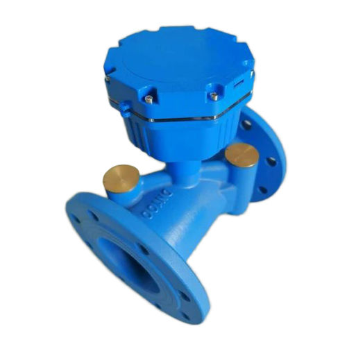 Blue Ultrasonic Water Flow Meter