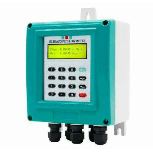 Green And White Wall Mounted Fix Type Ultrasonic Flow Meter