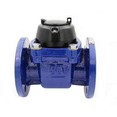 Black Mechanical Water Flow Meter