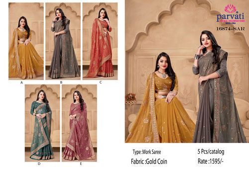 Sequence Designer Ready To Wear Saree With Stich Blouse, Machine Wash at Rs  1595 in Surat